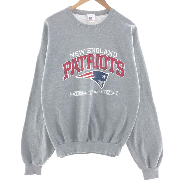 レア古着◯刺繍スウェットトレーナー NFLペイトリオッツ メンズ2XL 古着 NFL NEW ENGLAND PATRIOTS ニューイングランド