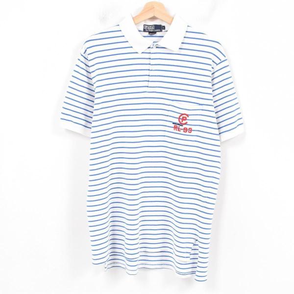 90年代 ラルフローレン Ralph Lauren Polo By Ralph Lauren Rl 93 半袖 ボーダー ポロシャツ Usa製 メンズl 中古 N1807 Wat5722 Academiaecuatorianadelalengua Org Index Php