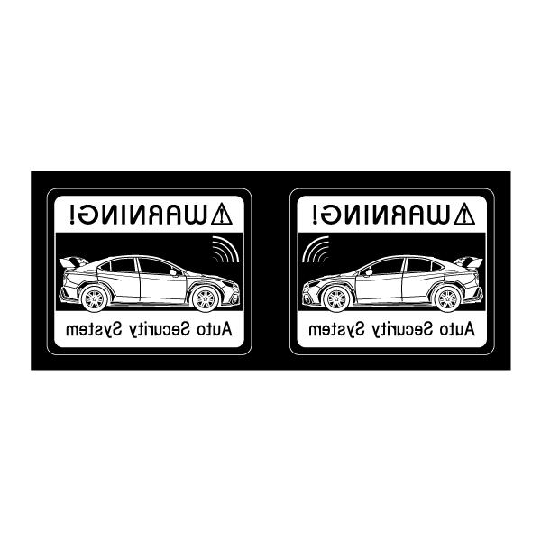 セキュリティステッカー(2代目WRX-S4 STIタイプ)