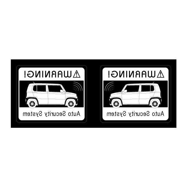 セキュリティステッカー(HUSTLERタイプ)