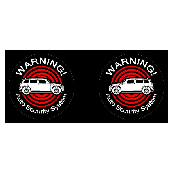 セキュリティステッカー(Clubmanタイプ)