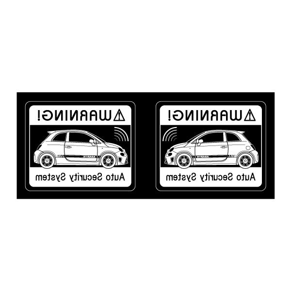 セキュリティステッカー(595competizioneタイプ)