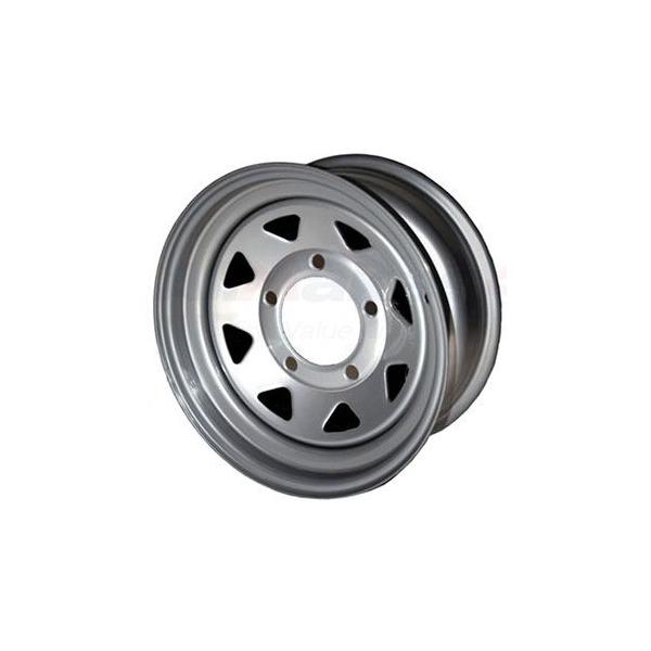 Terrafirma8スポークシルバースチールホイール4本(5本)セットGRW002
