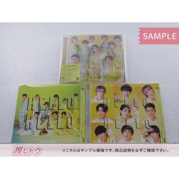 Snow Man CD 3点セット HELLO HELLO 初回盤A/B/通常盤(初回スリーブ仕様)  [良品]