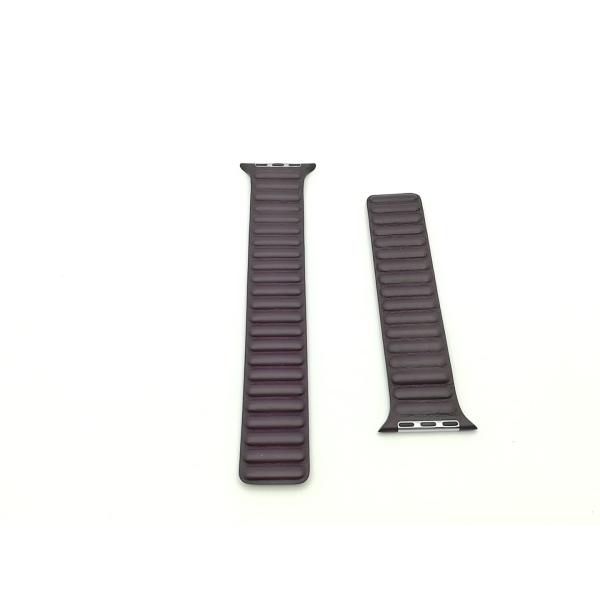 【中古】Apple Apple Watch 45mmケース用レザーリンク ダークチェリー M/L【ECセンター】保証期間１週間