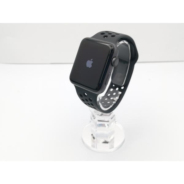 【中古】Apple Apple Watch Series3 Nike+ 42mm GPS  スペースグレイアルミ/アンスラサイト/ブラックNikeスポーツバンド【ECセンター】保証期間１ヶ月【ランクB】