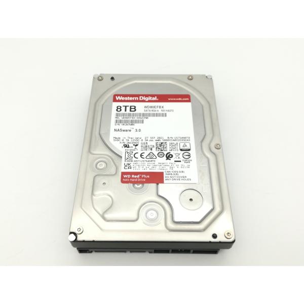 中古】W.D. WD80EFBX WD Red Plus 8TB/7200rpm/256MB/6Gbps【EC 中古】W.D. WD80EFBX WD Red Plus 8TB/7200rpm/256MB/6Gbps【EC