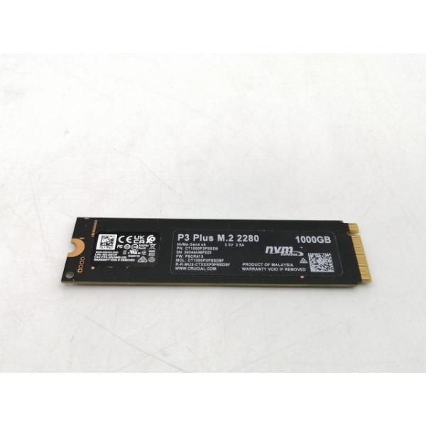 中古】Crucial P3 Plus(CT1000P3PSSD8) 1TB/M.2 2280(PCIe4.0 NVMe