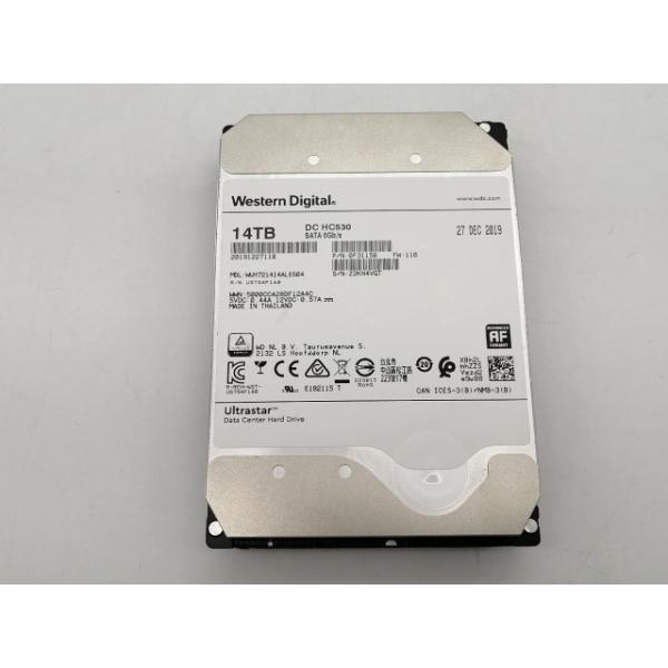 中古】W.D. Ultrastar DC HC530 WUH721414ALE604 14TB/7200rpm/512MB 