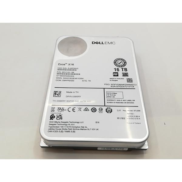 【整備済み品】シーゲイト HDD x16 16TB Seagate EXOS X16 16TB 256MB 7200rpm 3.5