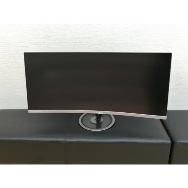 中古希少 ASUS 34型 曲面 ウルトラワイド液晶ディスプレイ MX34VQ ASUS MX34VQ 34インチウルトラワイド曲面モニター Amazon.co.jp