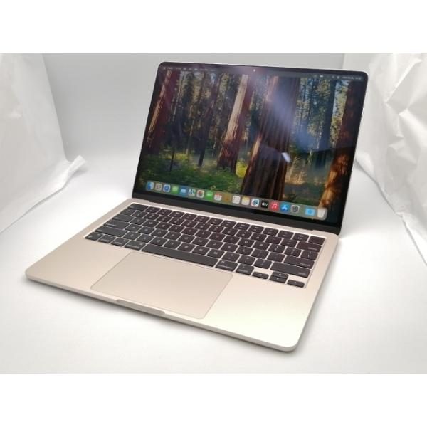 【中古】MacBook Air 2022 M2 16GB スターライト Apple MacBook Air 13.6インチ MC7W4J/A [スターライト]/M2