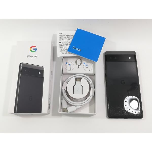 中古】Google au 【SIMフリー】 Pixel 6a チャコール 6GB 128GB GB17L