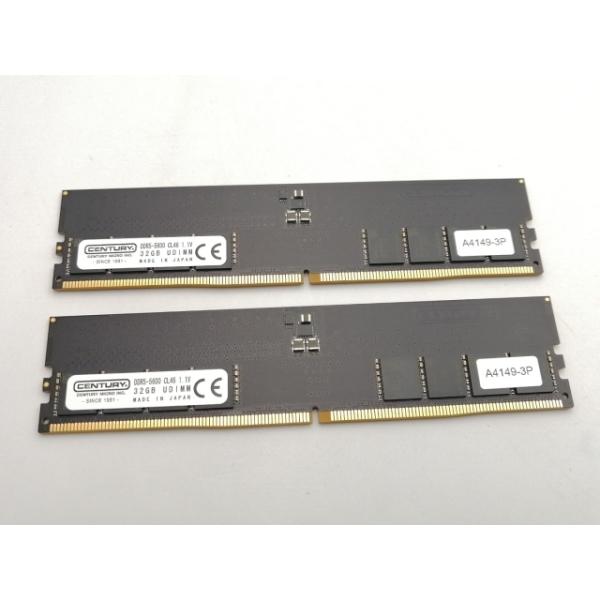 中古】DDR5 32GB 2枚組（合計64GB） DDR5-5600(PC5-44800