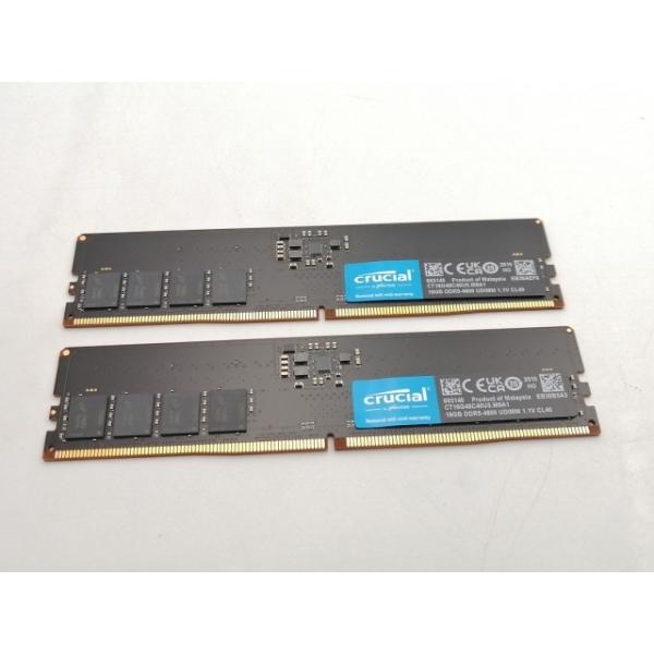 【未使用・美品】メモリddr5 32gb（16gb×2） 中古】DDR5 16GB 2枚組（合計32GB） DDR5-4800(PC5-38400