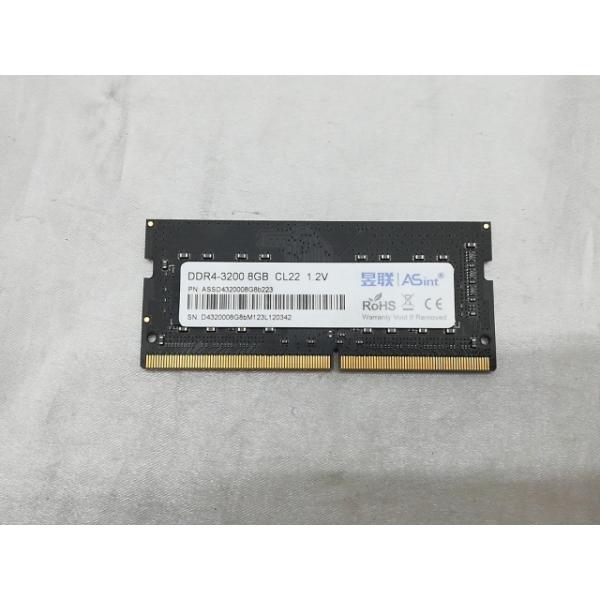 中古】260PIN 8GB DDR4-3200(PC4-25600) SODIMM 【ノートPC用】【EC