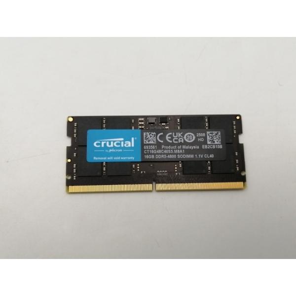 DDR5 SODIMM 4800 16GB ノートPC ベアボーン 中古】262PIN SODIMM 16GB