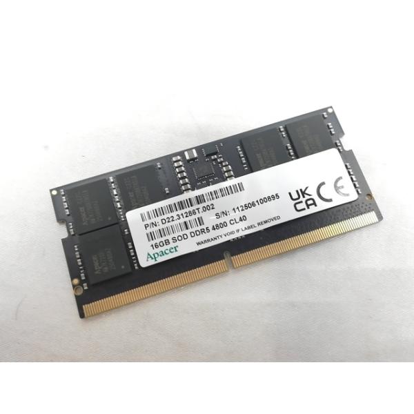中古】262PIN SODIMM 16GB DDR5-4800(PC5-38400)【ノートPC用】【EC