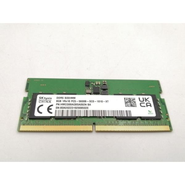 中古】262PIN SODIMM 8GB DDR5-5600(PC5-44800)【ノートPC用】【EC