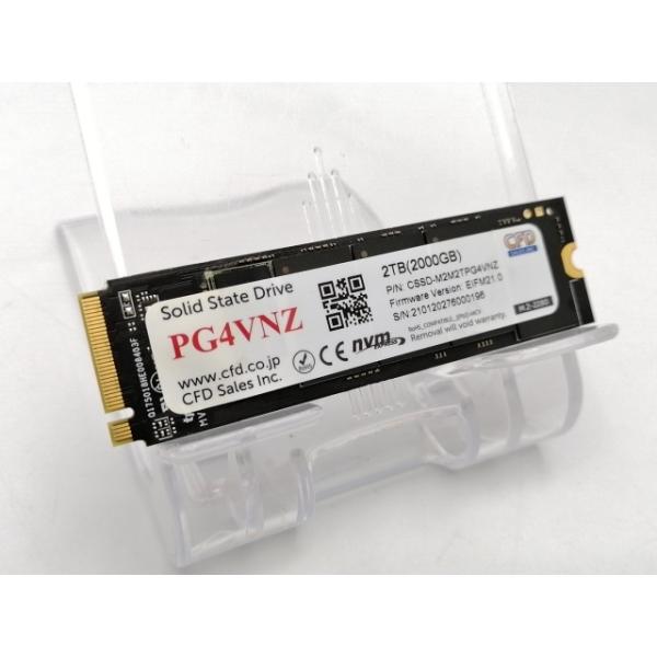 ジャンク　CFD SSD 2TB CSSD-M2M2TPG4VNZ 中古】CFD PG4VNZ(CSSD-M2M2TPG4VNZ) 2TB/M.2 2280(PCIe4.0 NVMe)/TLC