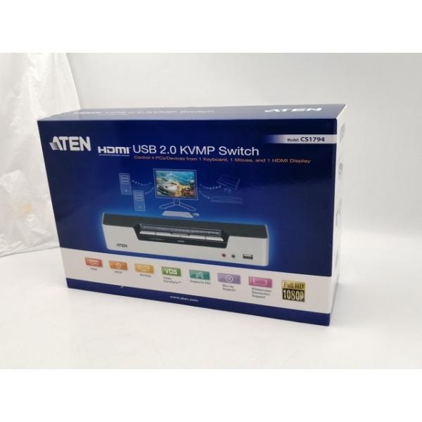 【未使用】ATEN CS1794 USB2.0 KVMP Switch【ECセンター】保証期間１週間