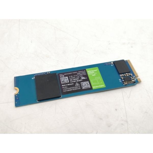 中古】W.D. Green SN350 NVMe SSD(WDS200T3G0C) 2TB/M.2 2280(PCIe3.0