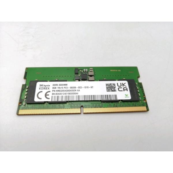 【中古】262PIN SODIMM 8GB DDR5-5600(PC5-44800)【ノートPC用】【ECセンター】保証期間１週間