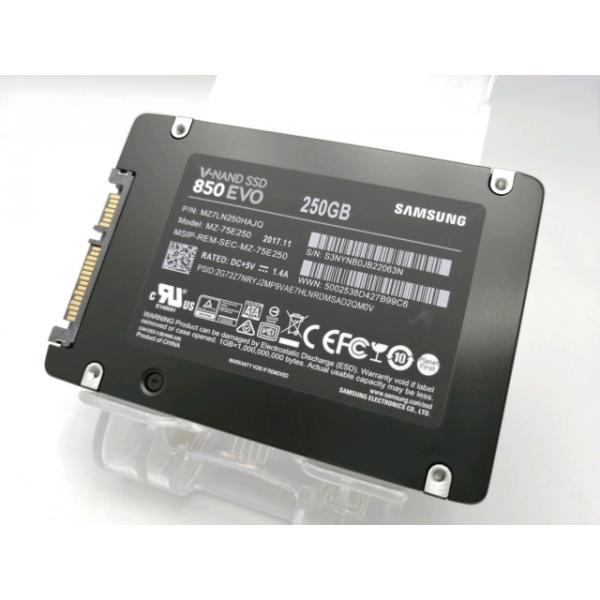中古　Samsung 850 EVO 250GB SSD　2個 中古】SAMSUNG 850 EVO MZ-75E250 250GB/SSD/6GbpsSATA/2014年12月/3D