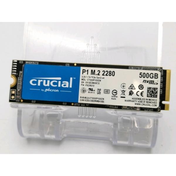 中古】Crucial P1(CT500P1SSD8JP) 500GB/M.2 2280(PCIe3.0 NVMe)/QLC