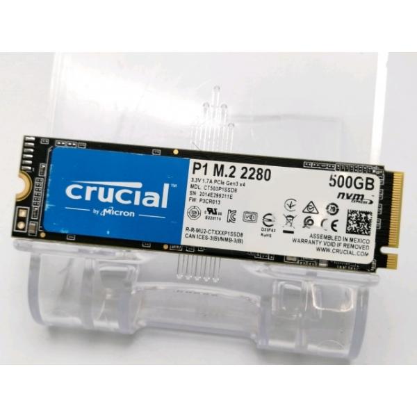 中古】Crucial P1(CT500P1SSD8JP) 500GB/M.2 2280(PCIe3.0 NVMe)/QLC
