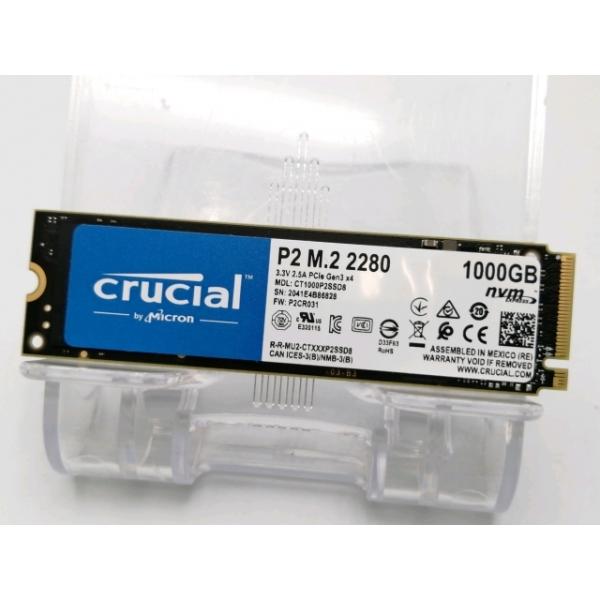 中古】Crucial P2(CT1000P2SSD8JP) 1TB/M.2 2280(PCIe3.0 NVMe)/QLC