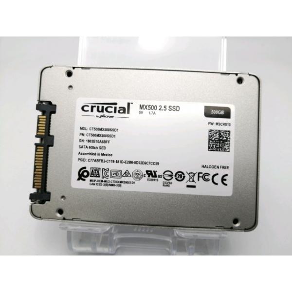 【中古】Crucial MX500 500GB 中古】Crucial MX500 CT500MX500SSD1 500GB/SSD/6GbpsSATA/2018年1月