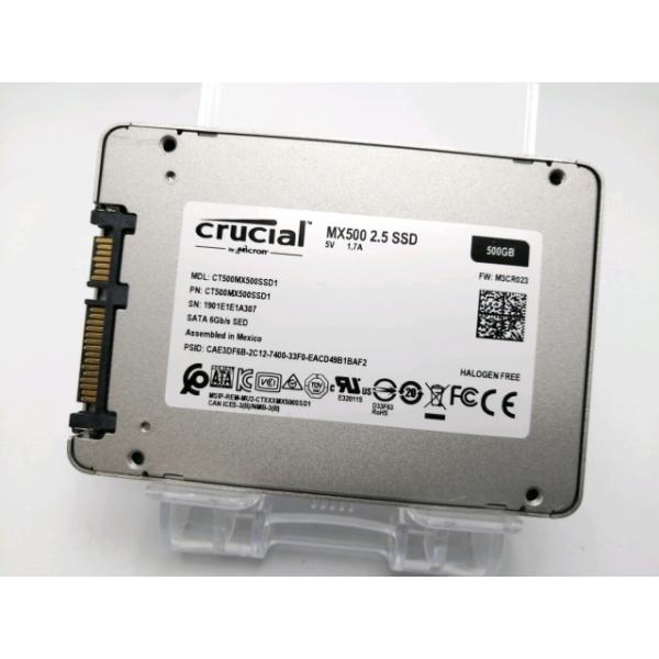 Crucial MX500 500GB 2.5インチ SSD 内蔵型SSD中古品 中古】Crucial MX500 CT500MX500SSD1 500GB/SSD/6GbpsSATA/2018年1月