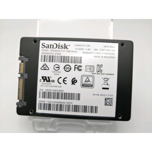 中古】SanDisk Ultra 3D SSD SDSSDH3-2T00 2TB/6GbpsSATA【ECセンター