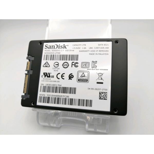中古】SanDisk Ultra 3D SSD SDSSDH3-2T00 2TB/6GbpsSATA【ECセンター