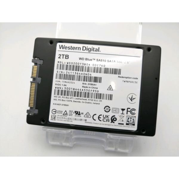 Western Digital 2TB WD Blue SA510 SATA SSD, Internal 2.5”/7mm Cased Solid State Drive - WDS200T3B0A-00C7K0