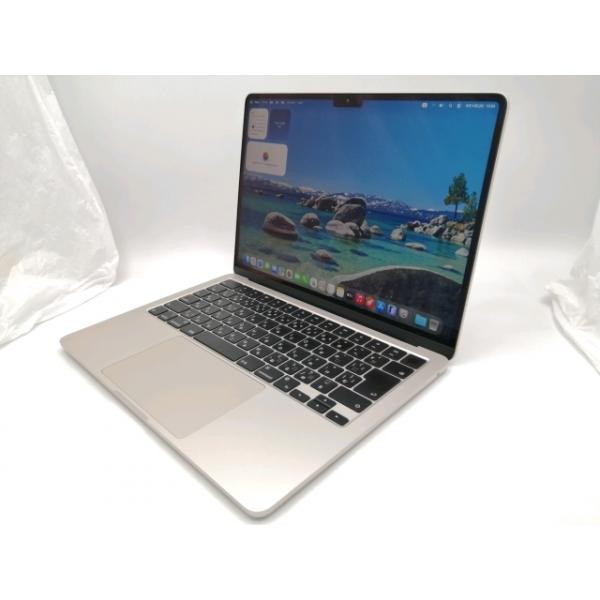【中古】Apple MacBook Air 13インチ  M3(CPU:8C/GPU:10C) 16GB/512GB スターライト MXCU3J/A (13インチ, M3, 2024)【ECセンター】保証期間１ヶ月【ランクC】