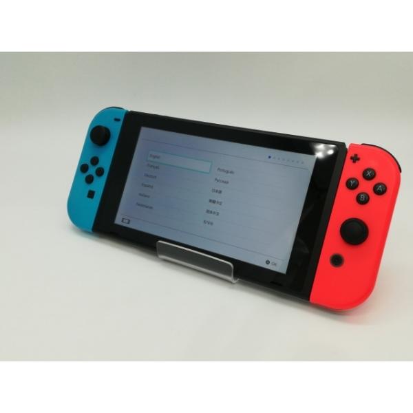 中古】Nintendo Switch 本体 Joy-Con(L) ネオンブルー/(R) ネオン