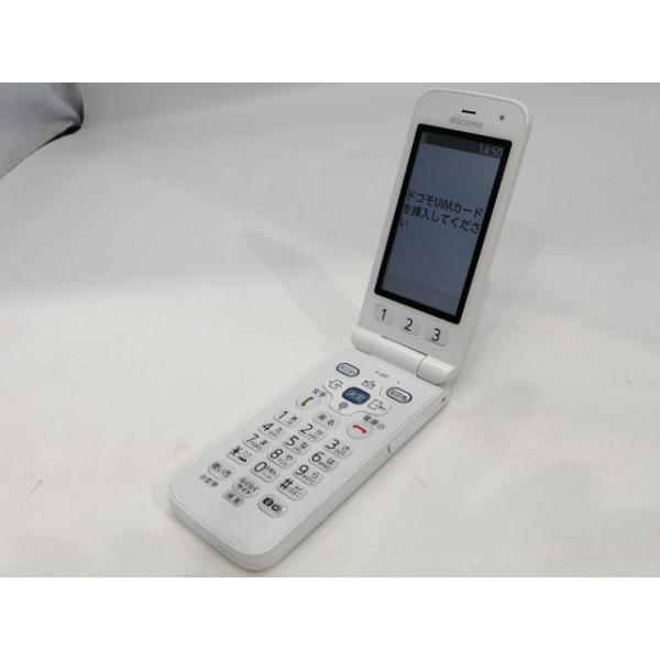 中古】FCNT docomo 【SIMフリー】 らくらくホン F-41F ホワイト【浜松