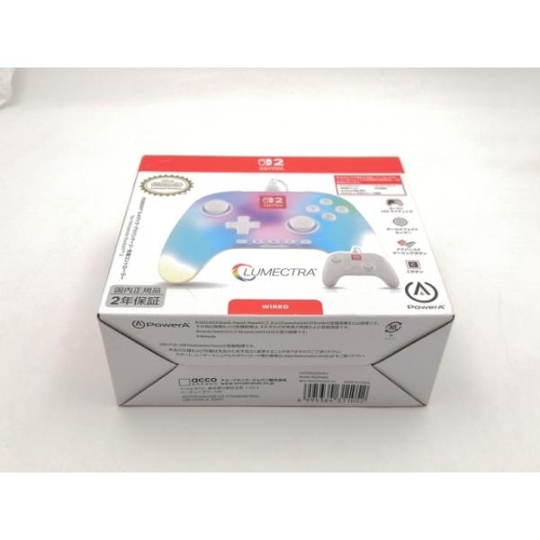 【未使用】PowerA PowerA ルメクトラ・アドバンテージ・有線コントローラー for Nintendo Switch 2 NSGP0524JP-01 [ホワイト]【ECセンター】保証期間１週間