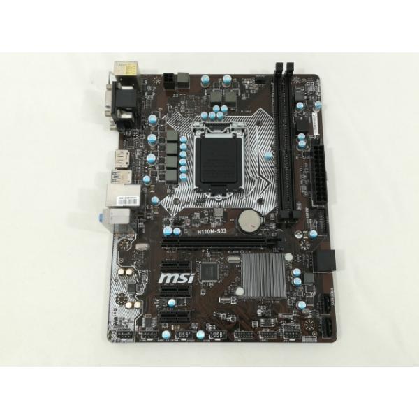 MSI H110M-S03 マザーボード Intel i7 ＋　CPUクーラー 中古】MSI H110M-S03 H110/LGA1151/MicroATX/OEM専用モデル【大阪本店