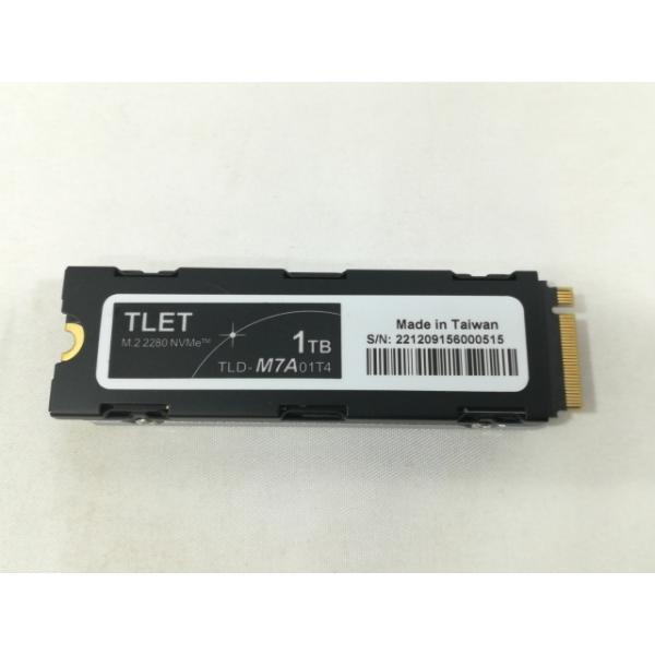 ■分類：SSD■ランク：中古■メーカー：各社■製造番号：-■備考：メーカー：TLET 型番：TLD-M7A01T4 付属品：本体のみ■保証期間：１週間■注意事項：お客様のモニター発色の具合によって、実際の商品と色合いが異なる場合があります。