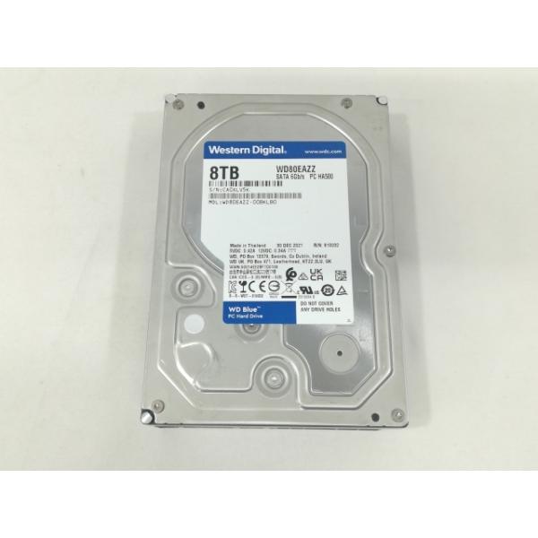 中古】W.D. WD80EAZZ WD Blue 8TB/5640rpm/128MB/6Gbps【大阪本店