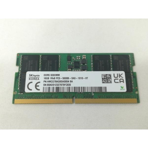 中古】262PIN SODIMM 16GB DDR5-5600(PC5-44800)【ノートPC用】【大阪