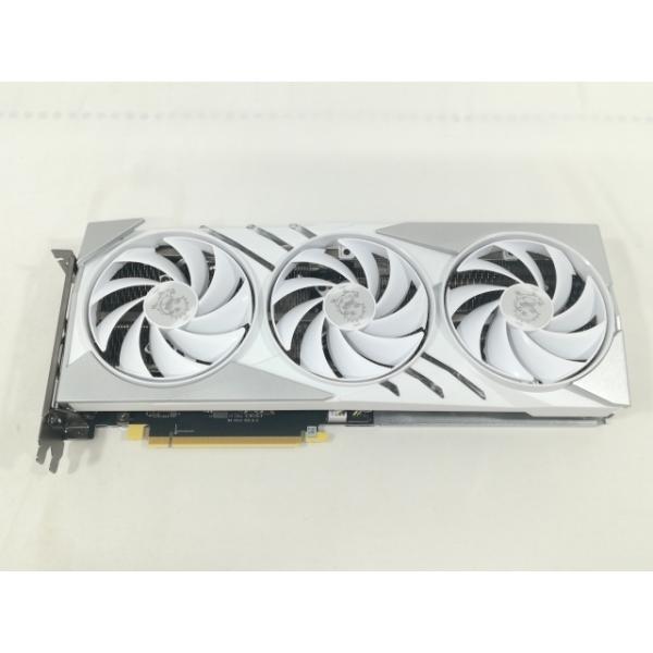 中古】MSI GeForce RTX 4070 SUPER 12G GAMING X SLIM WHITE