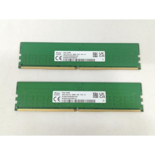 【中古良品】DDR5-5600 PC5-44800 16GBx2(32GB) 中古】DDR5 16GB 2枚組（合計32GB） DDR5-5600(PC5-44800