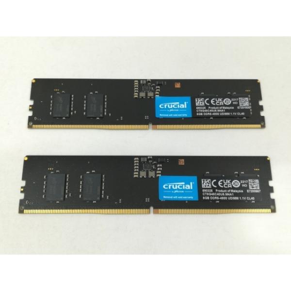 DDR5-4800 16GB（8GB×2)　メモリ、新品未開封 中古】DDR5 8GB 2枚組（合計16GB） DDR5-4800(PC5-38400