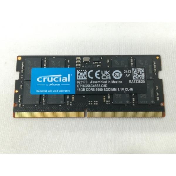 Crucial DDR5 16GB SODIMM ノートPC用 メモリ 未使用 中古】262PIN SODIMM 16GB DDR5-5600(PC5-44800)【ノートPC用】【大阪