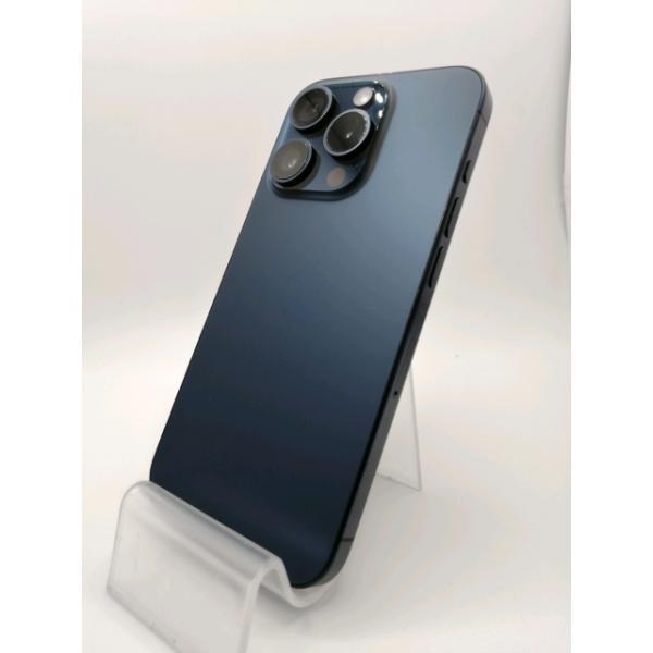 【中古】Apple 国内版 【SIMフリー】 iPhone 15 Pro 128GB ブルーチタニウム MTUA3J/A【大阪本店】保証期間１ヶ月【ランクC】
