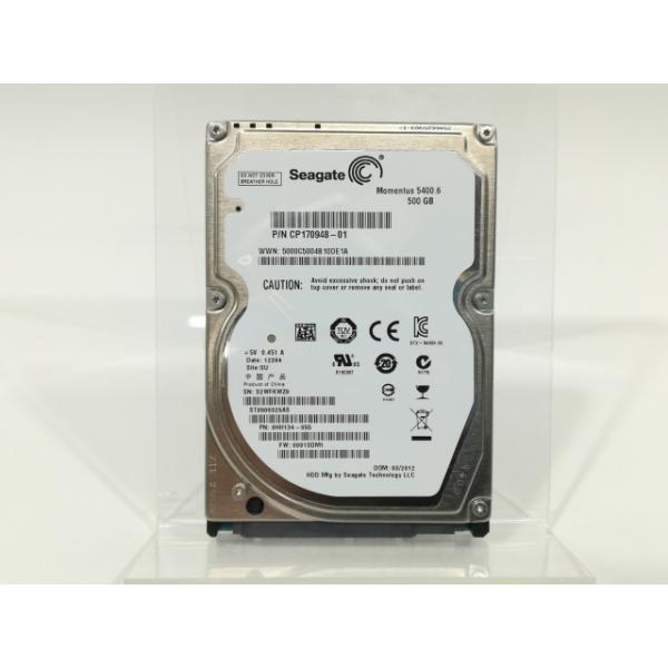 【中古】Seagate ST9500325AS 500GB/5400rpm/3GbpsSATA/9.5mm/8M/非AFT【大阪本店】保証期間１週間